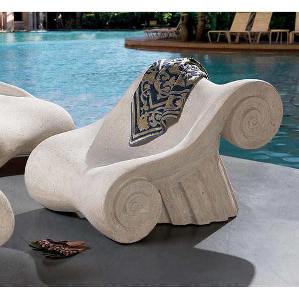 Design Toscano Hadrian's Villa Roman Spa Furniture Collection: Master's Chair NE90025